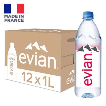 EVIAN 依雲 - 天然礦泉水-原箱 - 1LX12