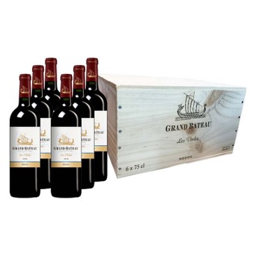 GRAND BATEAU - RED WINE - LES VOILES MEDOC ROUGE - FULL CASE - 750MLX6