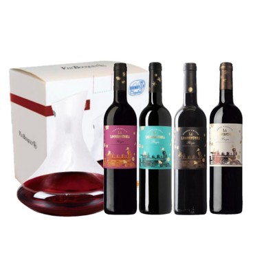 LA LOCOMOTORA - La Locomotora Wine Set & - Vin Bouquet Wine decanter - 750MLX4 + PC