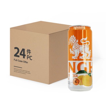SINGHA - YUZI LEMON SODA WATER-CASE - 330MLX24