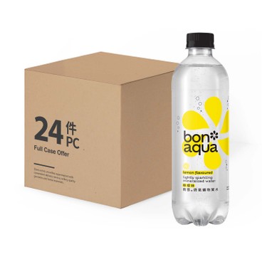 BONAQUA 飛雪 - 微氣礦物質水 – 檸檬味-原箱 - 500ML X 24