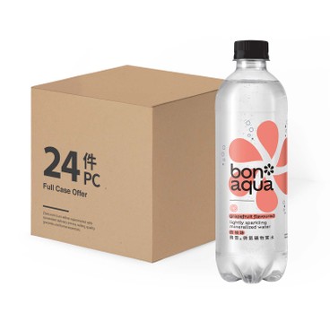 BONAQUA 飛雪 - 微氣礦物質水 – 西柚味-原箱 - 500ML X 24