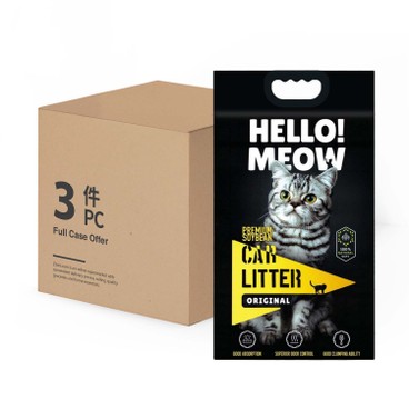 All About Pets - Premium Original Soybean Cat Litter - 17.5L X 3