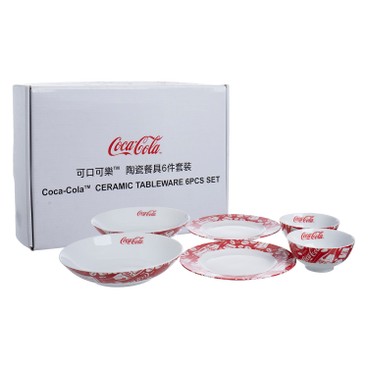 可口可樂 - 陶瓷餐具六件套裝 - SET