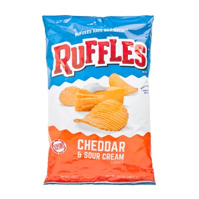 RUFFLES | CHEDDAR & SOUR CREAM POTATO CHIPS | 士多 Ztore