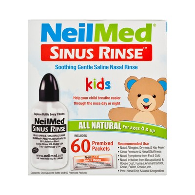 NEILMED | Sinus Rinse Kids All Natural Kit (Kids) - Premixed Packets ...