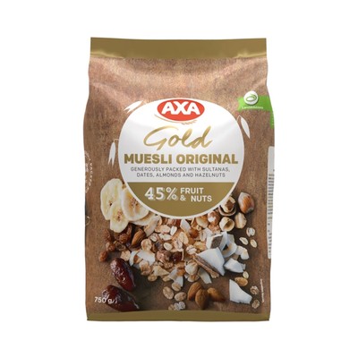 AXA | GOLD MUESLI - ORIGINAL (45% FRUIT PIECES AND NUTS) (EXPIRY DATE ...