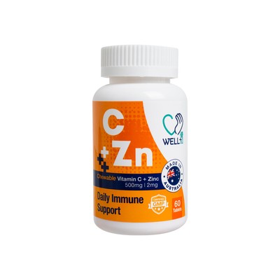 WELL+ | Chewable Vitamin C + Zinc | 士多 Ztore