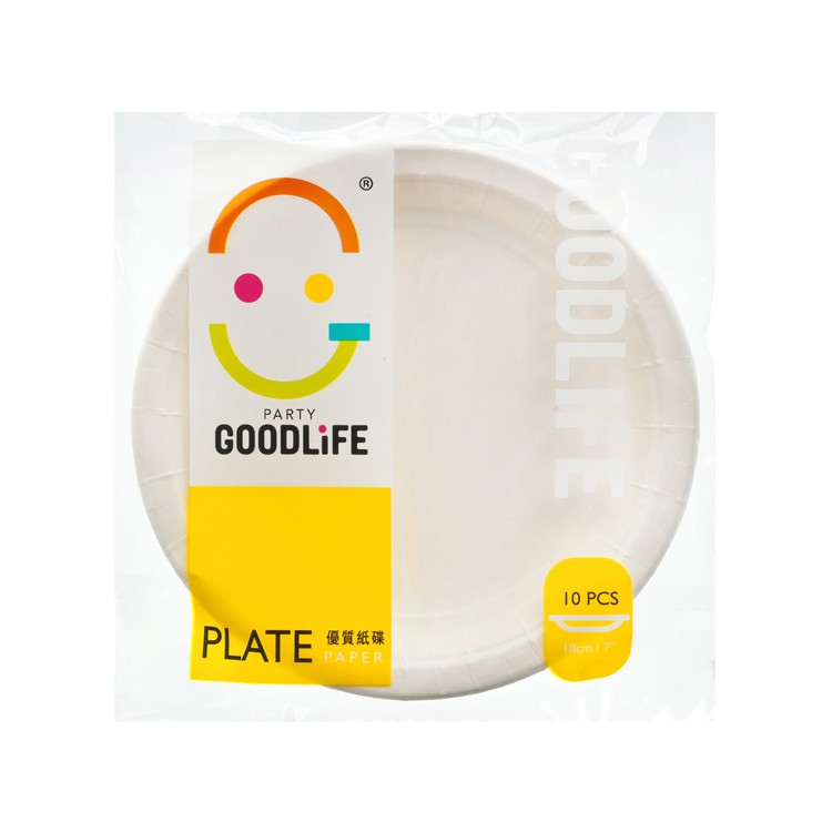 GOODLIFE - 7" PAPER PLATE - 10'S