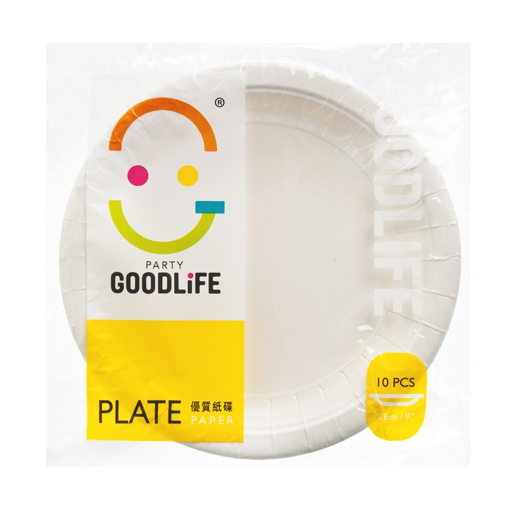 GOODLIFE - 9" PAPER PLATE - 10'S