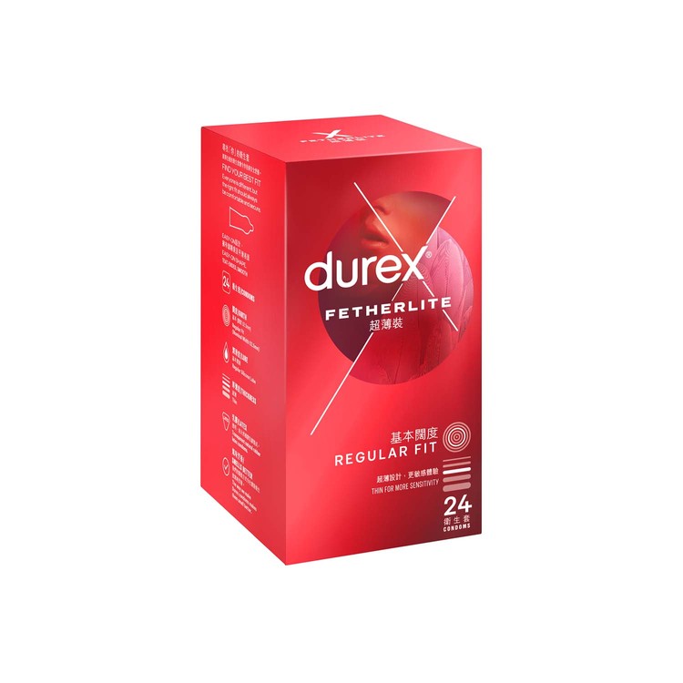 DUREX - FETHERLITE CONDOM(新舊包裝隨機發貨) - 24'S