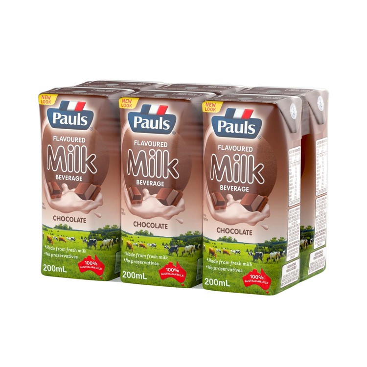 PAULS 保利 - 朱古力牛奶飲品(新舊包裝隨機發貨) - 200MLX6