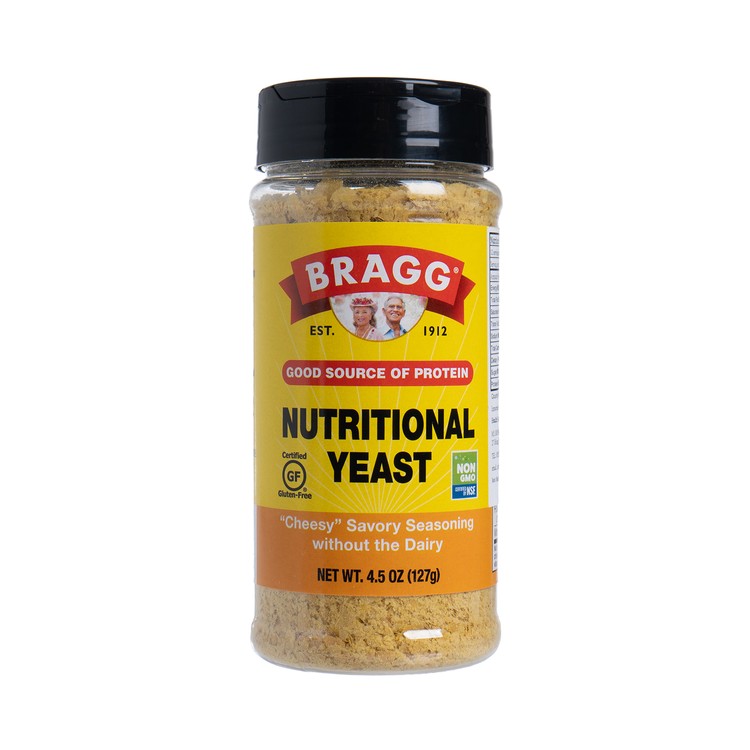 BRAGG - NUTRITIONAL YEAST-PREMIUM QUALITY SEASONING - 4.5OZ