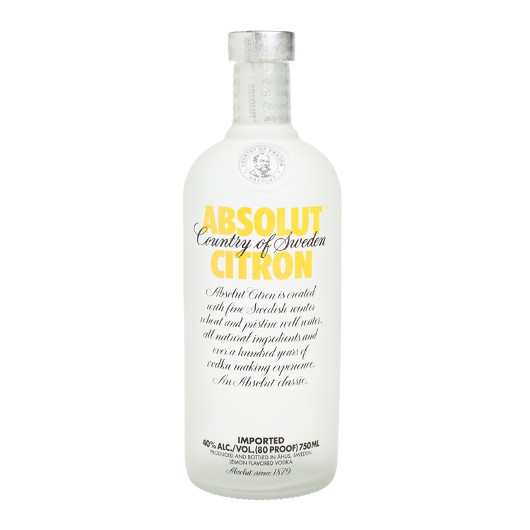 ABSOLUT - VODKA-CITRON - 75CL