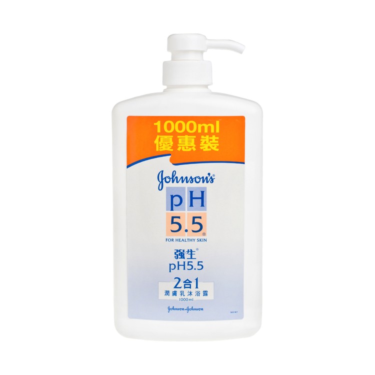 JOHNSON'S PH5.5 - 2 IN 1 BODY WASH WITH MOISTURIZERS - 1L