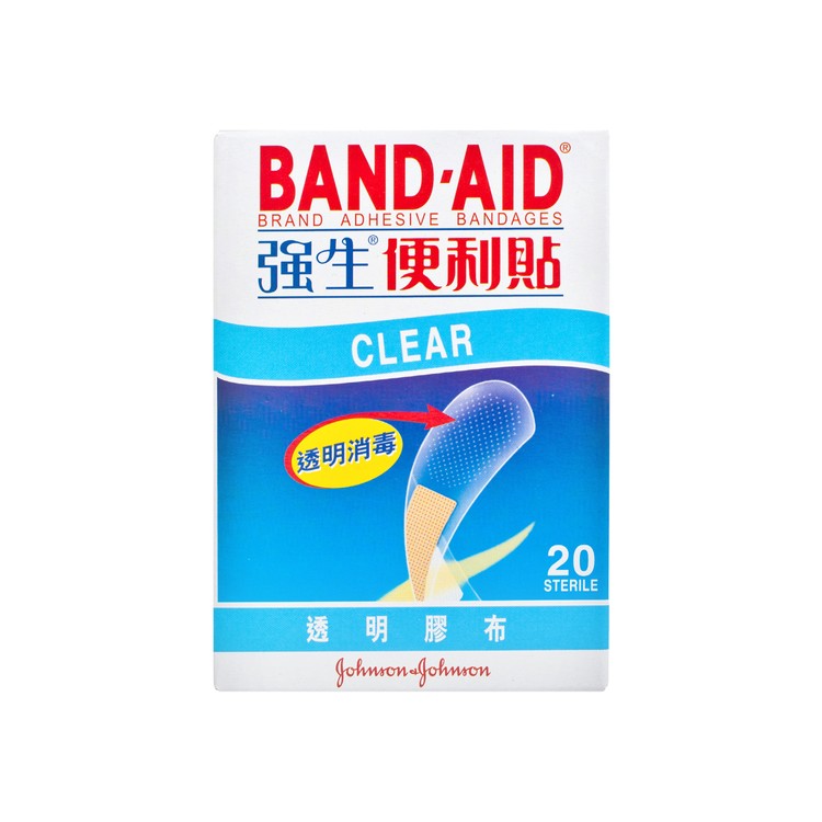 BAND AID - CLEAR BANDAGES - 20'S