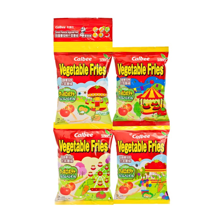 CALBEE - TOMATO FLAVOURED VEGETABLE FRIES CONTINUAL (4 PACK) - 10GX4