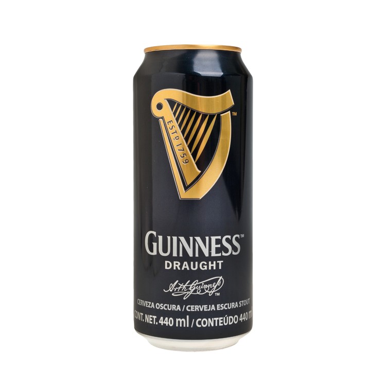 GUINNESS - DRAUGHT IN CAN STOUT - 440ML
