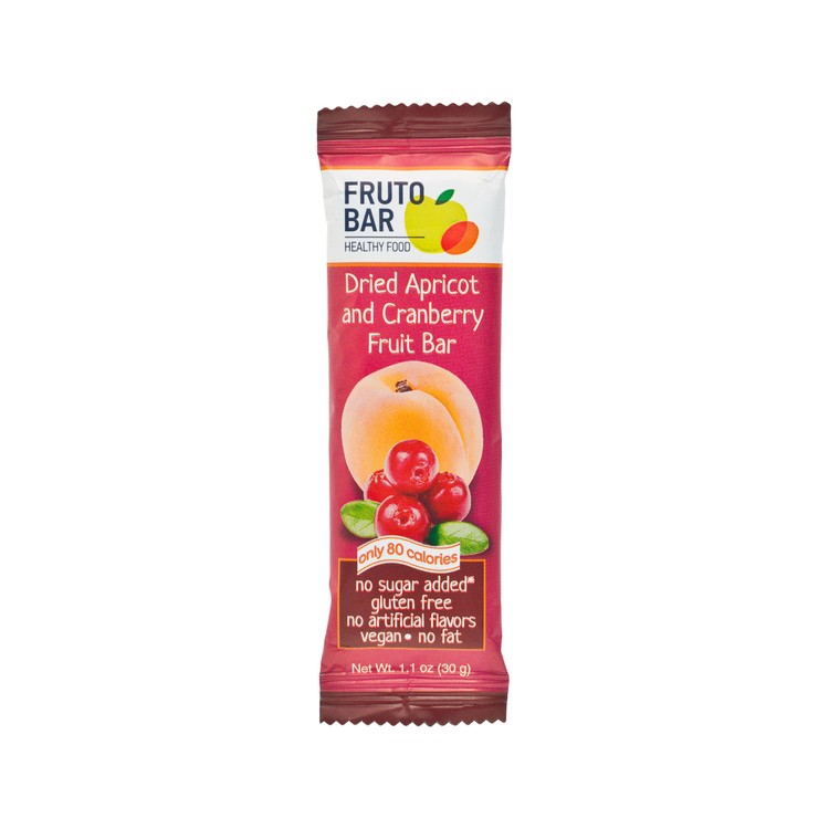 FRUTO BAR - 乾杏蔓越莓果條 - 30G