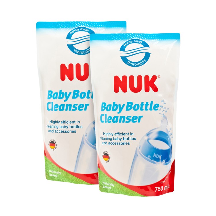 NUK - BABY BOTTLE CLEANSER (TWIN PACK) - 750MLX2