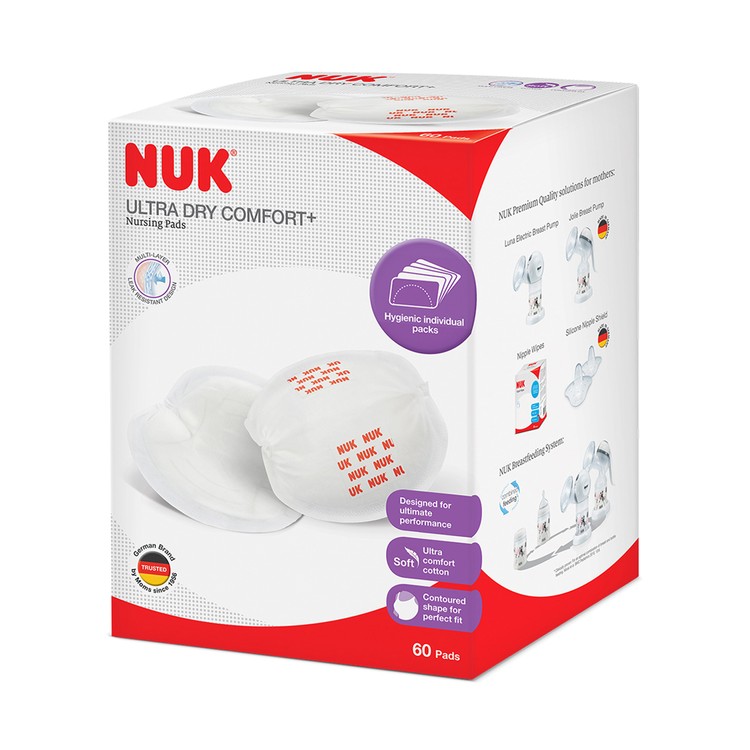 NUK - ULTRA DRY COMFORT NURSING PADS - 60'S