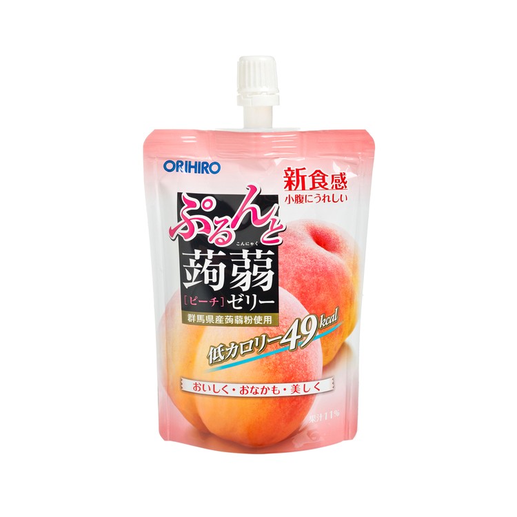 ORIHIRO - 蒟蒻啫喱 - 蜜桃味 (隨身啜啜裝 ; 新舊包裝隨機發送) - 130G