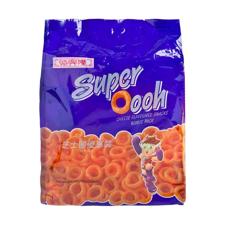 SZE HING LOONG - SUPER OOOH CHEESE FLAVOURED SNACK-BONUS PACK - 14GX10