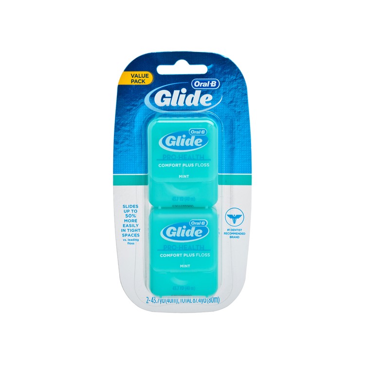 ORAL-B - GLIDE PH FLOSS–COMFORT PLUS 40M(TWIN PACK) - 2'S