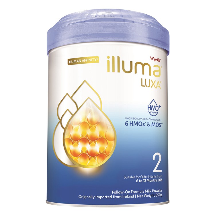 惠氏 ILLUMA - ILLUMA LUXA 2號 較大嬰兒配方奶粉 - 850G
