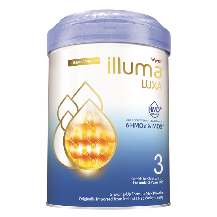 惠氏 ILLUMA - ILLUMA LUXA 3號 幼兒成長配方奶粉 - 850G