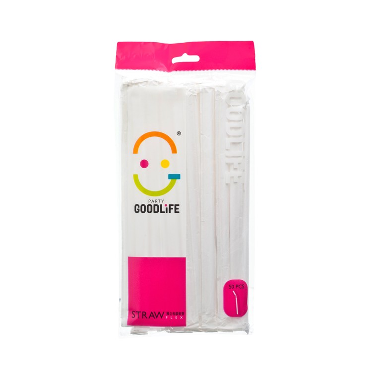 GOODLIFE - FLEX-STRAW WITH PAPER WRAPPED - 50'S