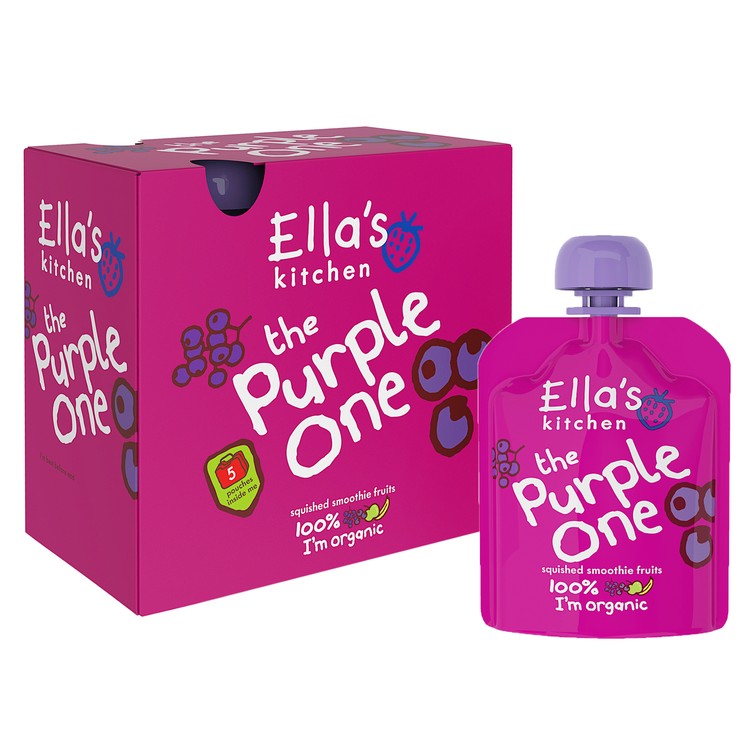ELLA'S KITCHEN - 有機紫色雜果蓉多包(盒装) - 90GX5