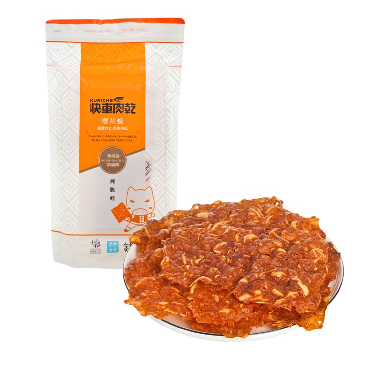 KUAICHE - ALMOND CRISPY PORK PAPER-SERGESTID SHRIMP - 132G