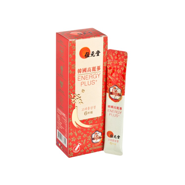 WAI YUEN TONG - 6 YEARS ROOT KOREAN RED GINSENG CONCENTRATED DRINK ENERGY PLUS+ - 10MLX10