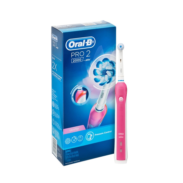 ORAL-B - PRO2000 充電電動牙刷-粉紅色 - PC