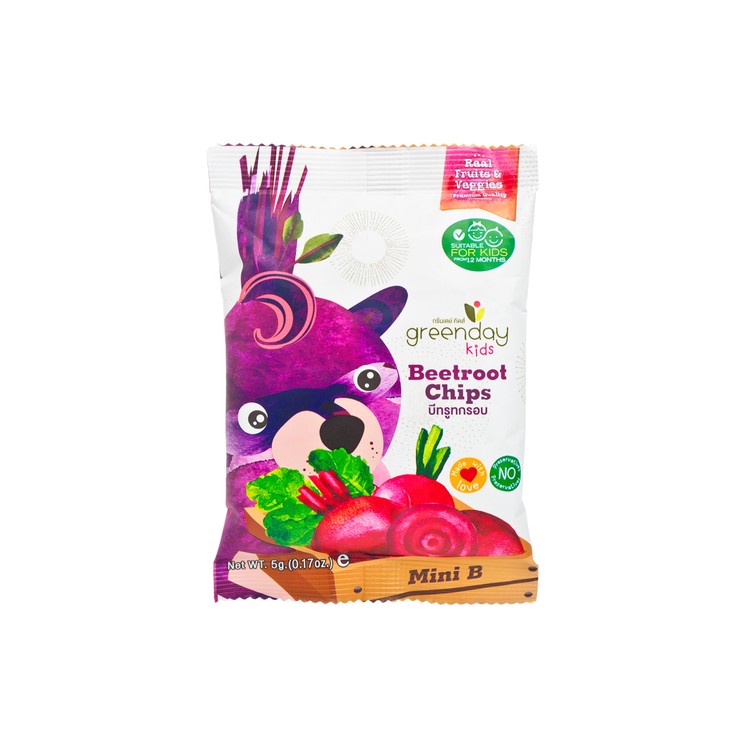 GREENDAY - HAPPY FRUIT FARM-BEETROOT CHIPS - 5G