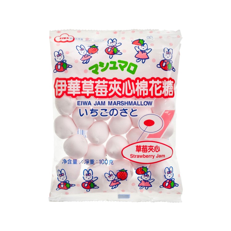 伊華 - 夾心棉花糖-草莓 - 100G