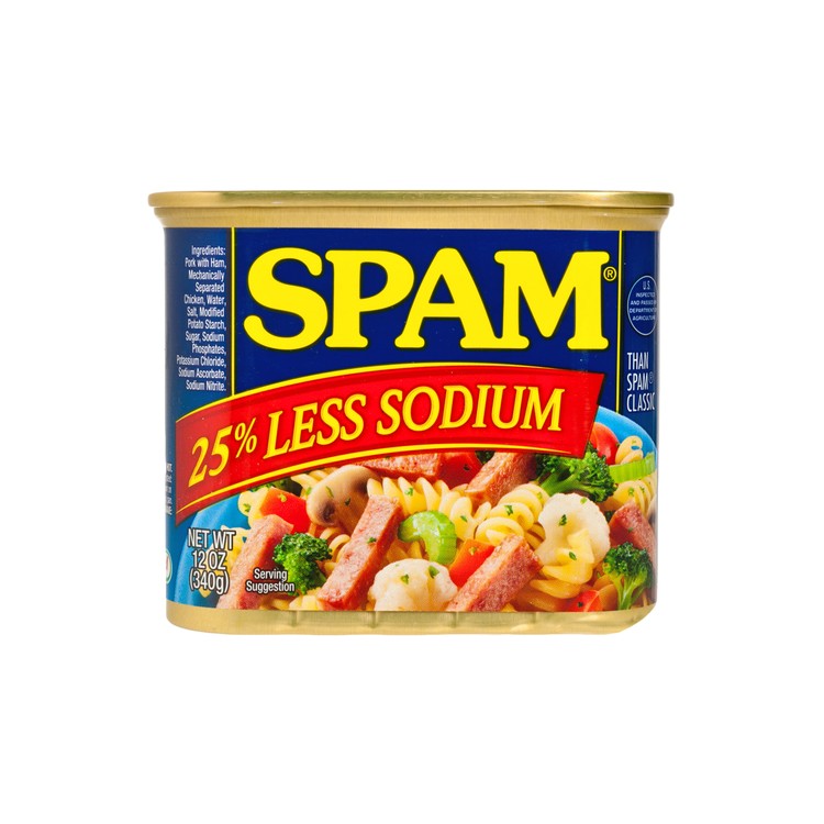 SPAM(平行進口) - 低鹽火腿午餐肉 - 340G