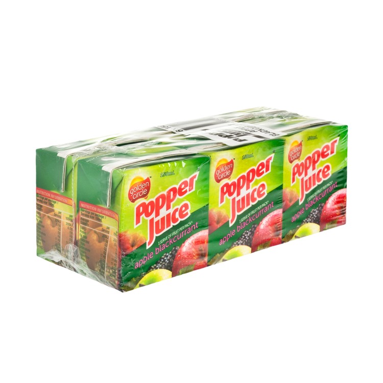 POPPER - 蘋果黑加侖子汁(迷你裝) - 150MLX6