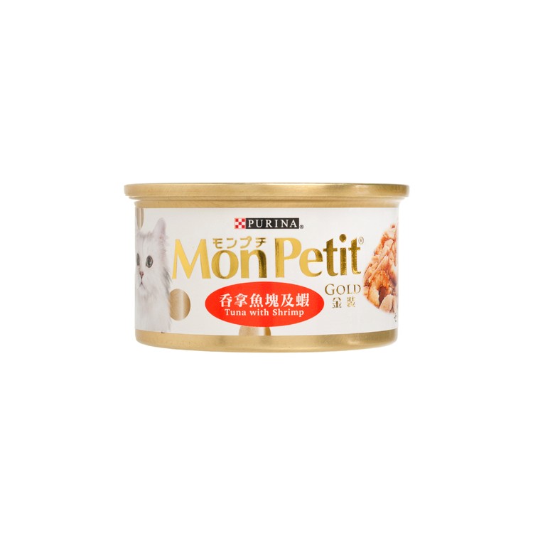 MON PETIT - 貓罐金裝 - 吞拿魚及蝦 - 85G