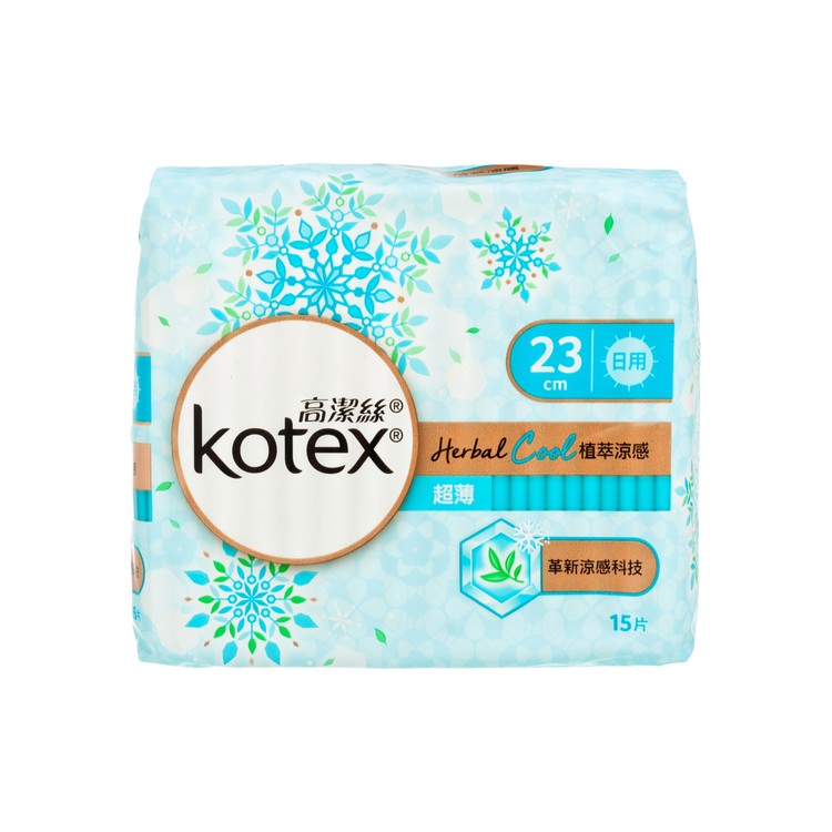 KOTEX - HERBAL COOL UW NW 23CM - 15'S