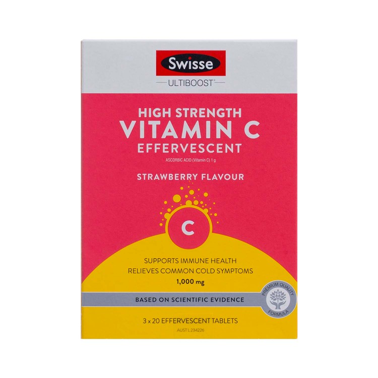 SWISSE(PARALLEL IMPORT) - HIGH STRENGTH VITAMIN C- delivery need at least 7 days - 20'SX3
