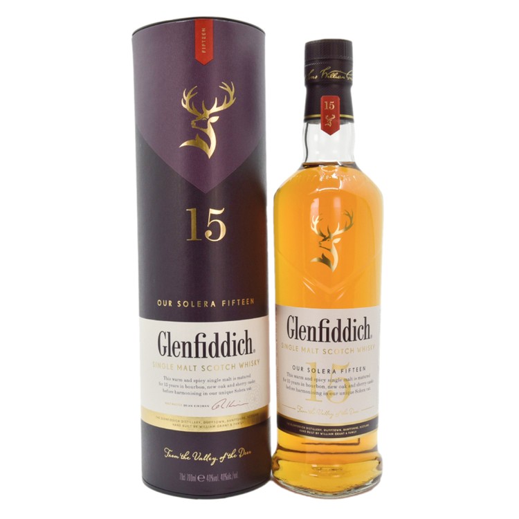 GLENFIDDICH 格蘭菲迪 - 15年 單一純麥威士忌 (連原裝盒) - 700ML