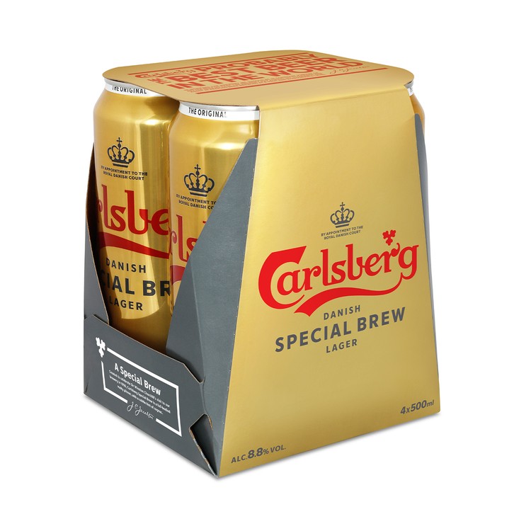 CARLSBERG嘉士伯 - 金牌啤酒 (巨罐裝) - 500MLX4