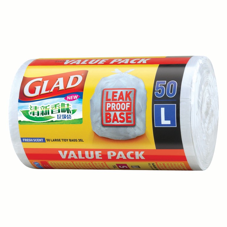 GLAD - MEDIUM TIDY BAGS 35L - 50'S