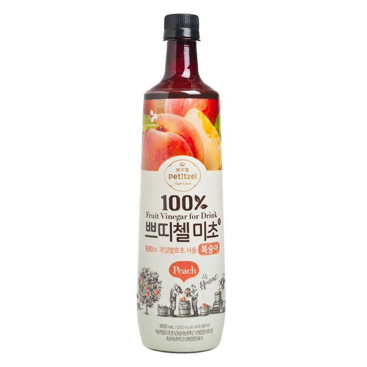 CJ - 100% FRUIT VINEGAR FOR DRINK - PEACH - 900ML