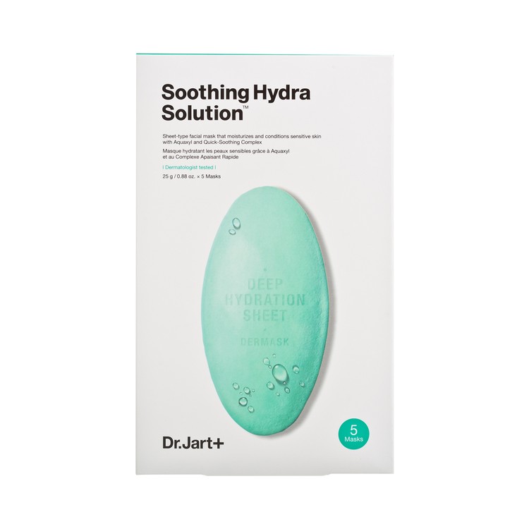 DR. JART+ - SOOTHING HYDRA SOLUTION DEEP HYDRATION SHEET MASK - 5'S
