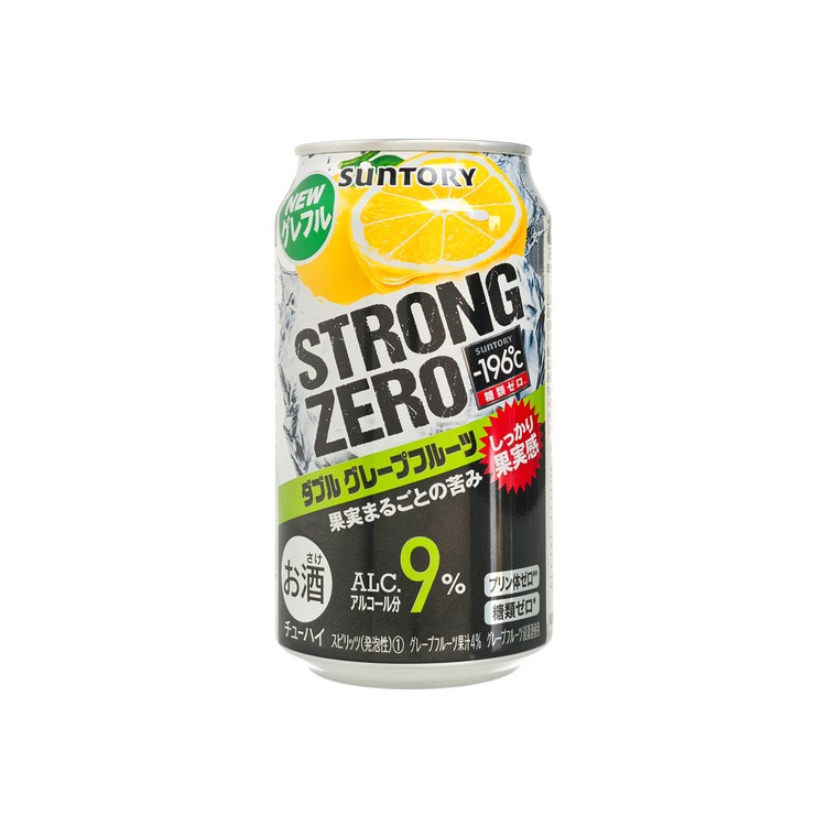 三得利 - 碳酸酒-STRONG ZERO-雙重西柚 - 350ML