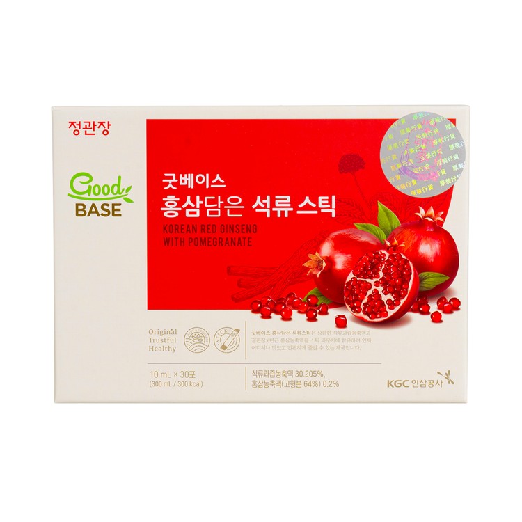 CHEONG KWAN JANG - KROEAN RED GINSENG WITH POMEGRANATE - 10MLX30'S