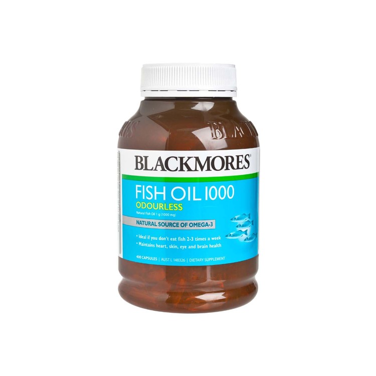 BLACKMORES(平行進口) - 無腥味魚油丸1000MG - 400'S